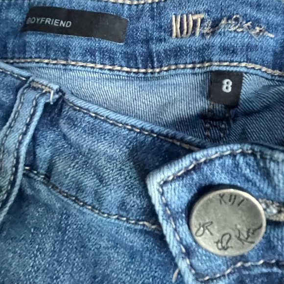 KUT FROM THE KLOTH Light Blue Distressed Cropped Jeans - Picture 5 of 16